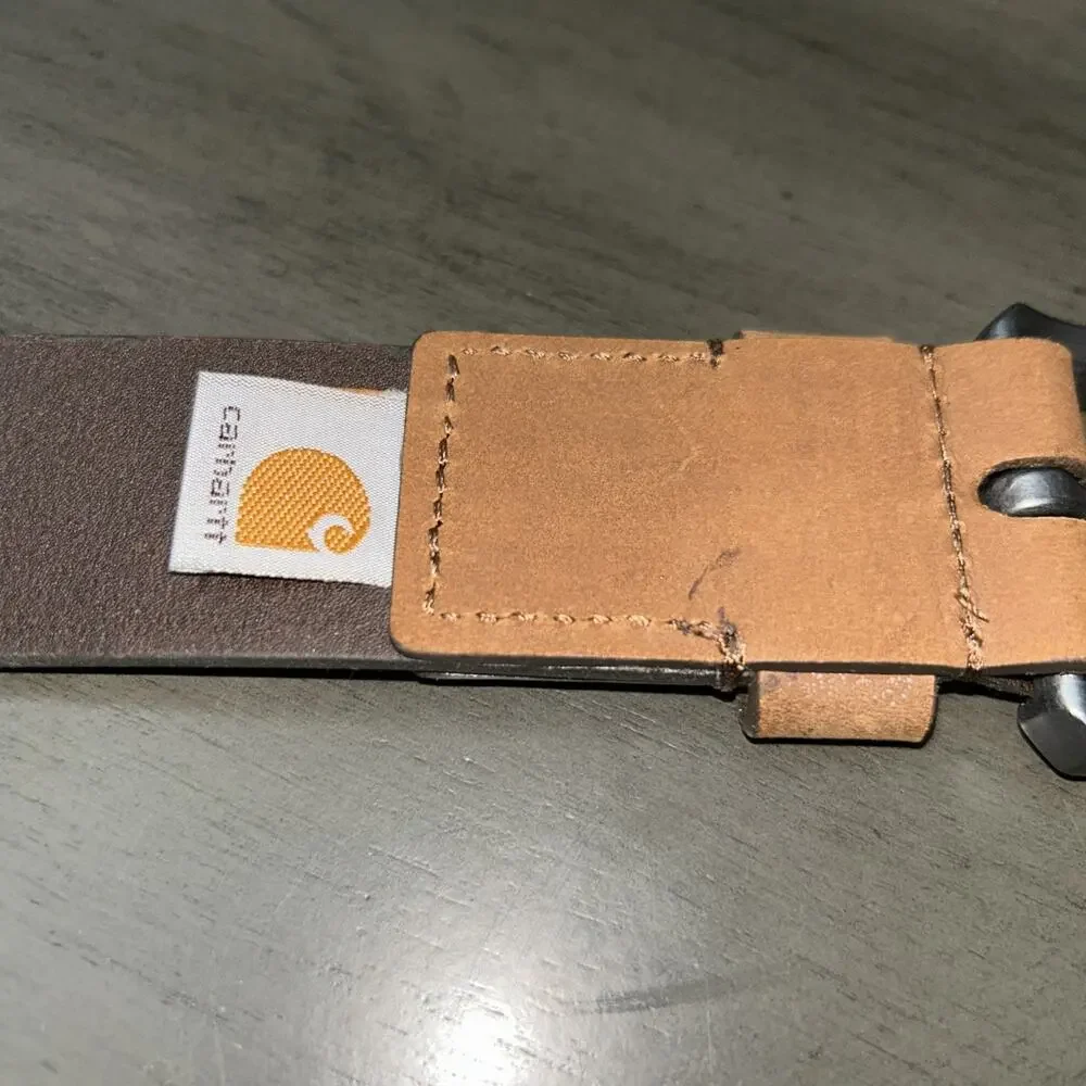 Carhartt Men's Brown Legacy Saddle Leather Belt Size 40